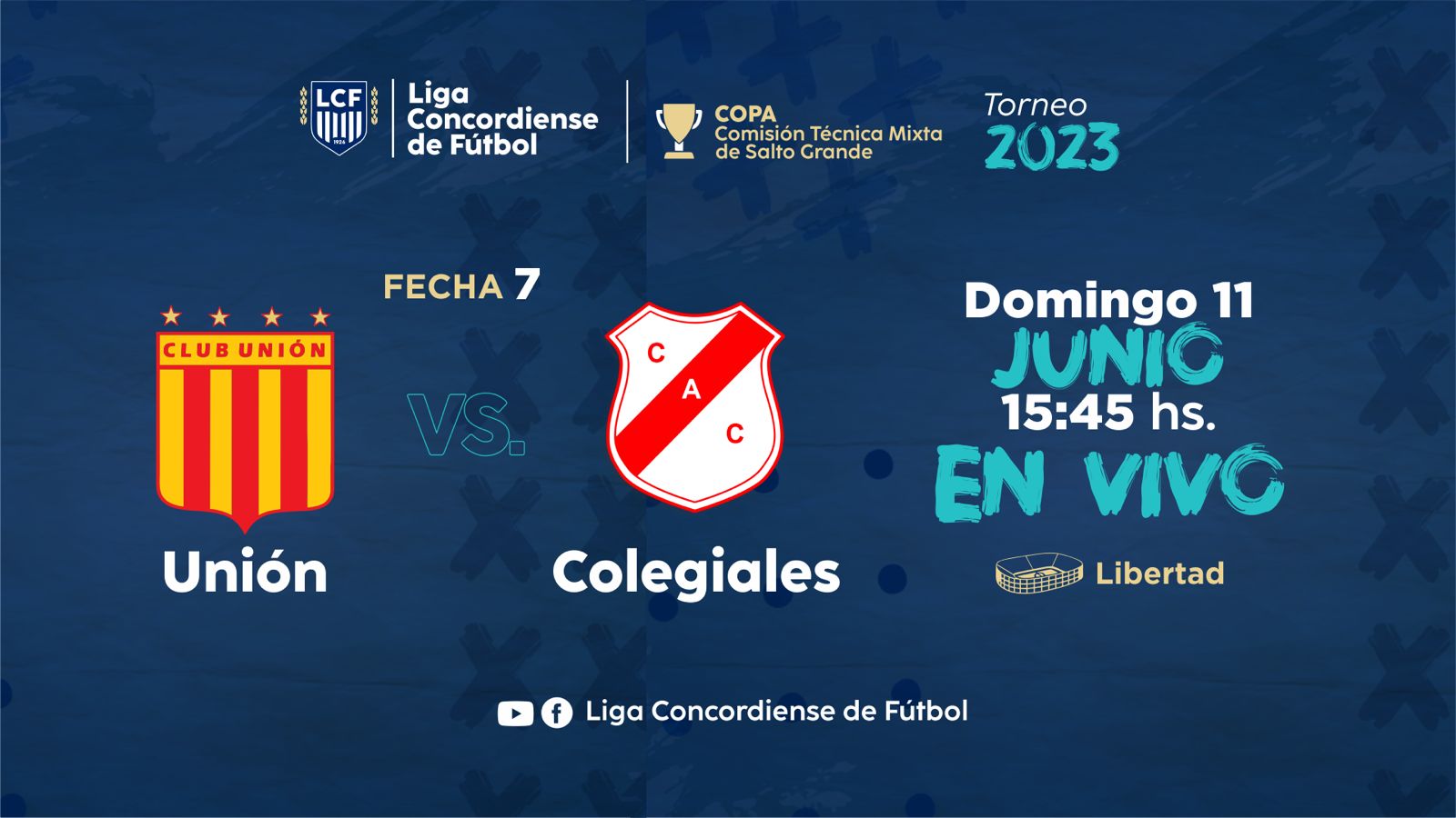 Unión vs. Colegiales. El televisado en el regreso de la Liga