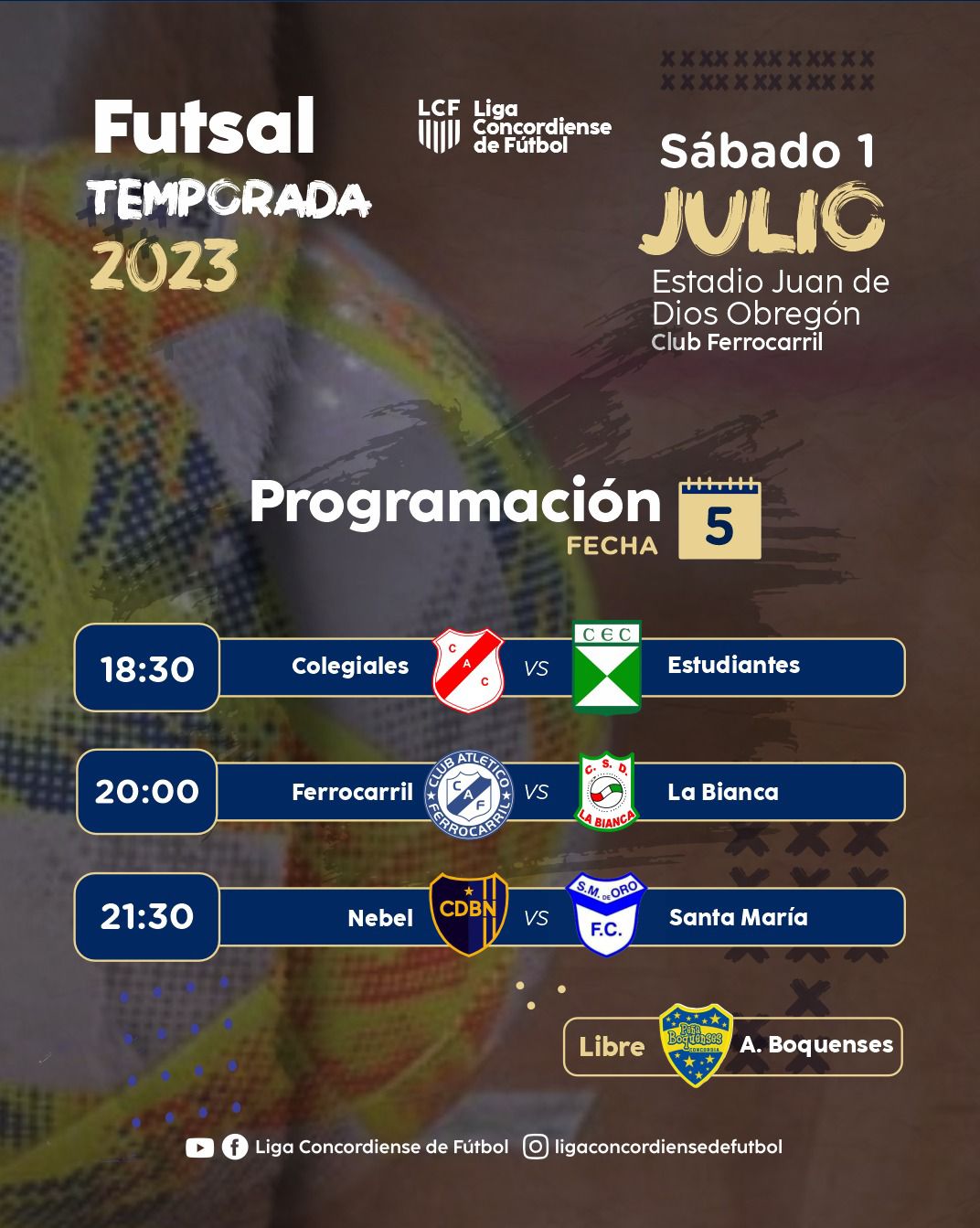 Se completa la 5 del Futsal