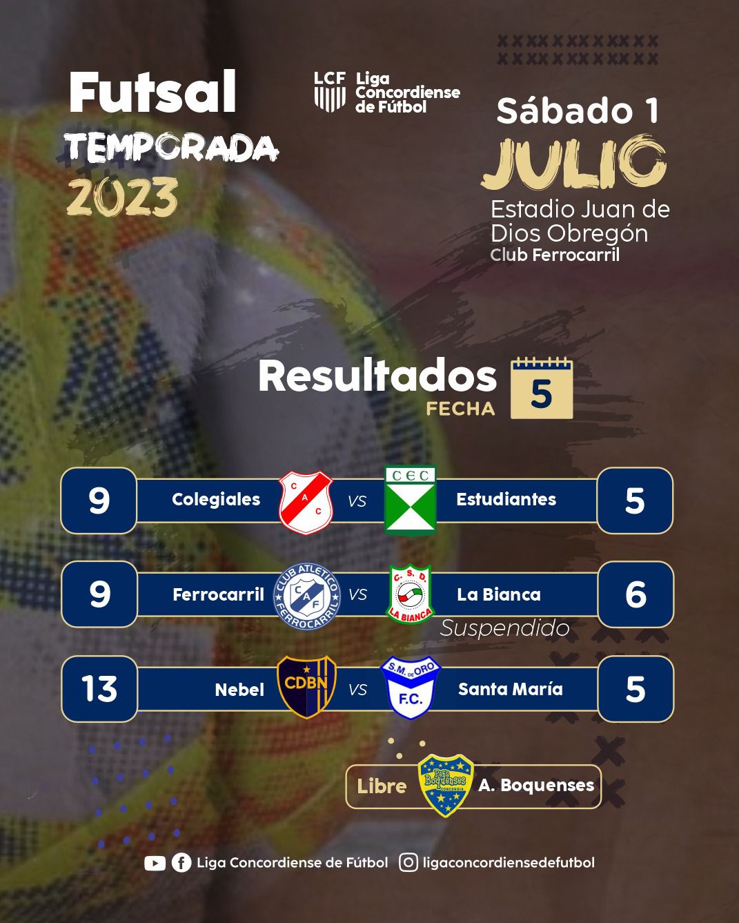 El Fútsal completó la quinta