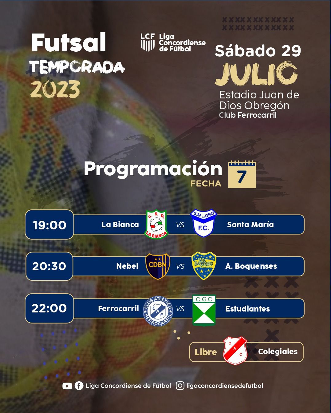 Séptima fecha para el Futsal