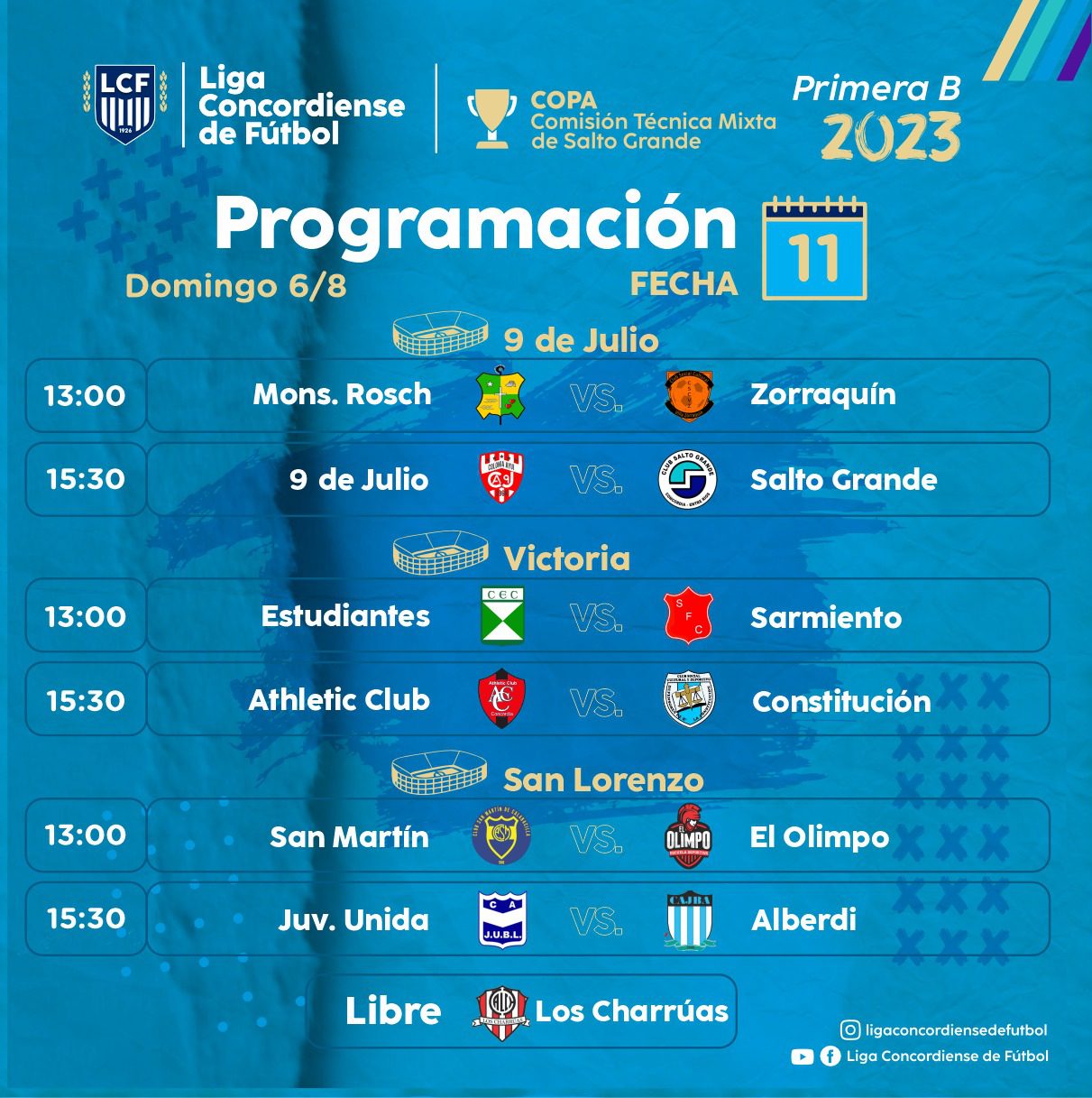 Se juega la fecha once de la Divisional B