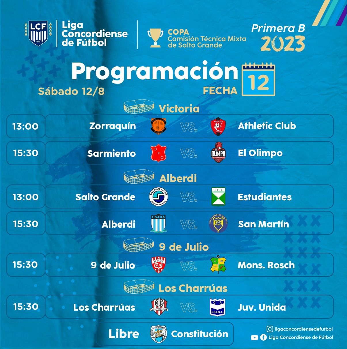 Antes de las elecciones se juega la 12 de la Primera «B»