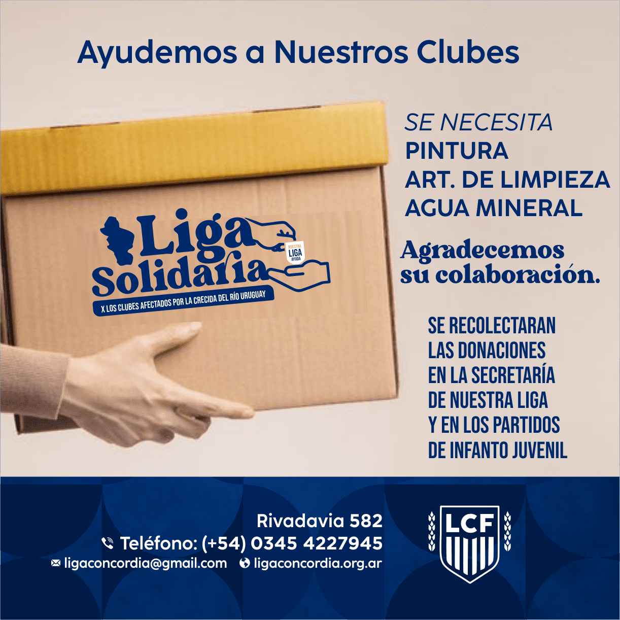 Ayudemos a nuestros Clubes
