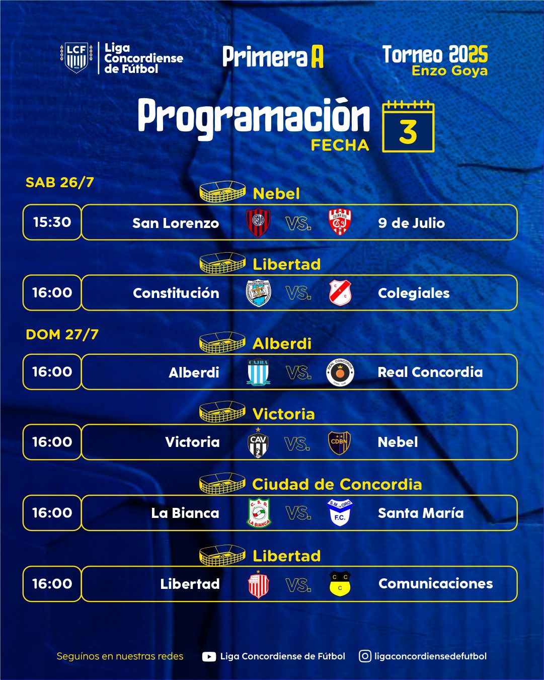 Se va la tercera del Clausura