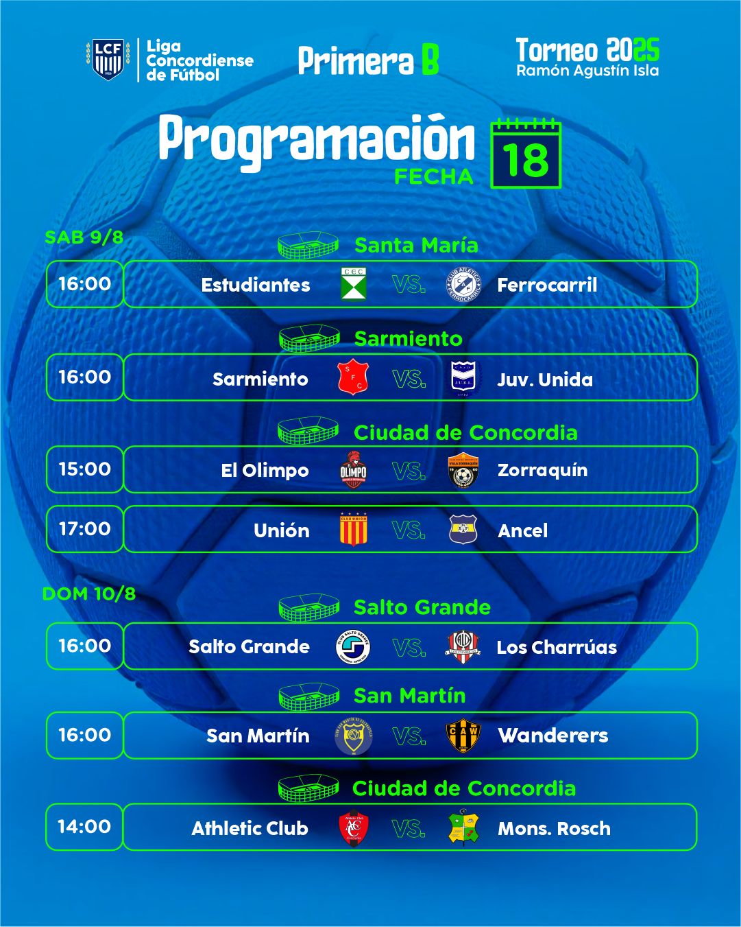 Se juega la 18 de la «B»