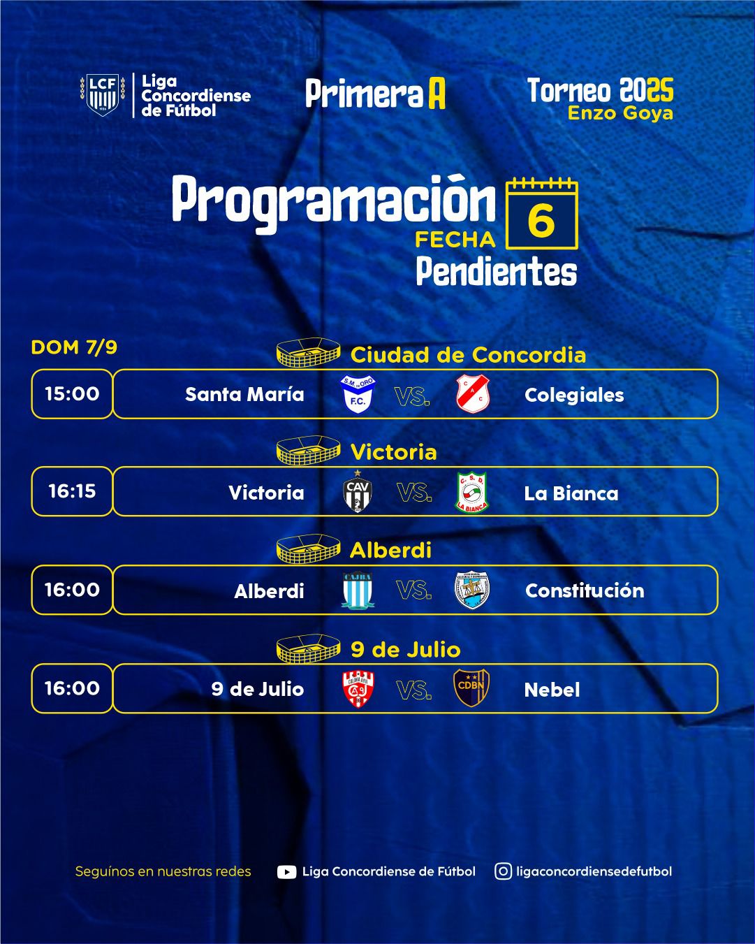 A la espera del clásico se completa la sexta del Clausura