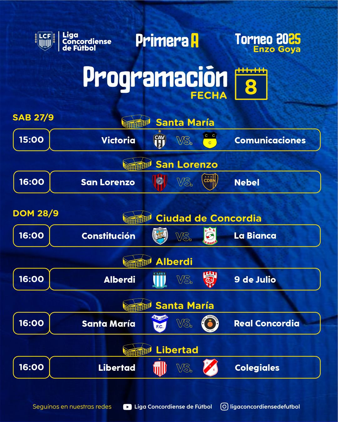 Se reanuda el Clausura con la octava