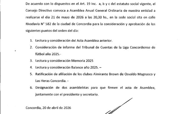 Convocatoria Asamblea