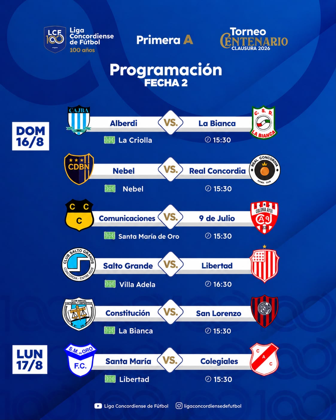 El Clausura espera por la segunda fecha