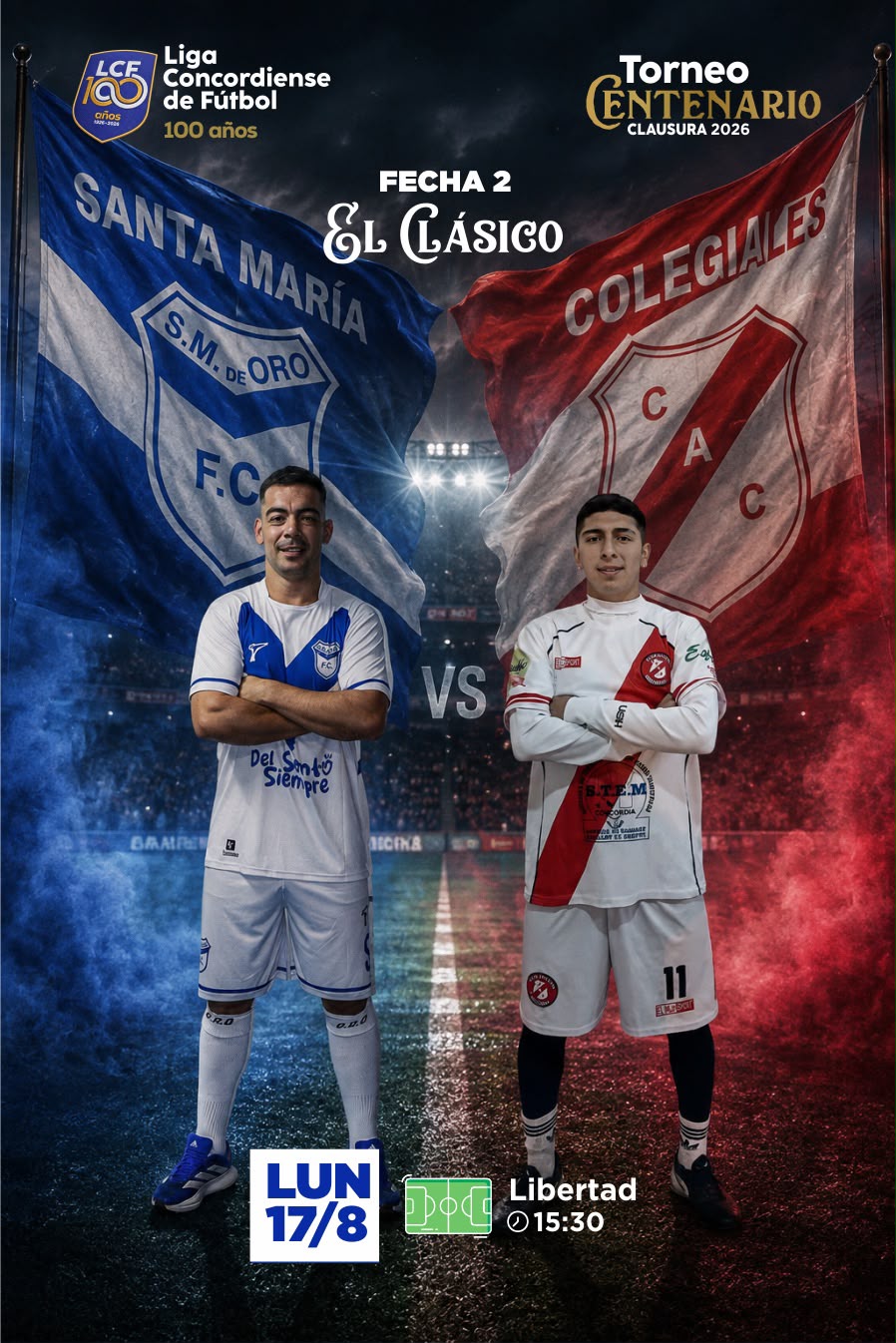 Santa María y Colegiales a la espera de un nuevo clásico