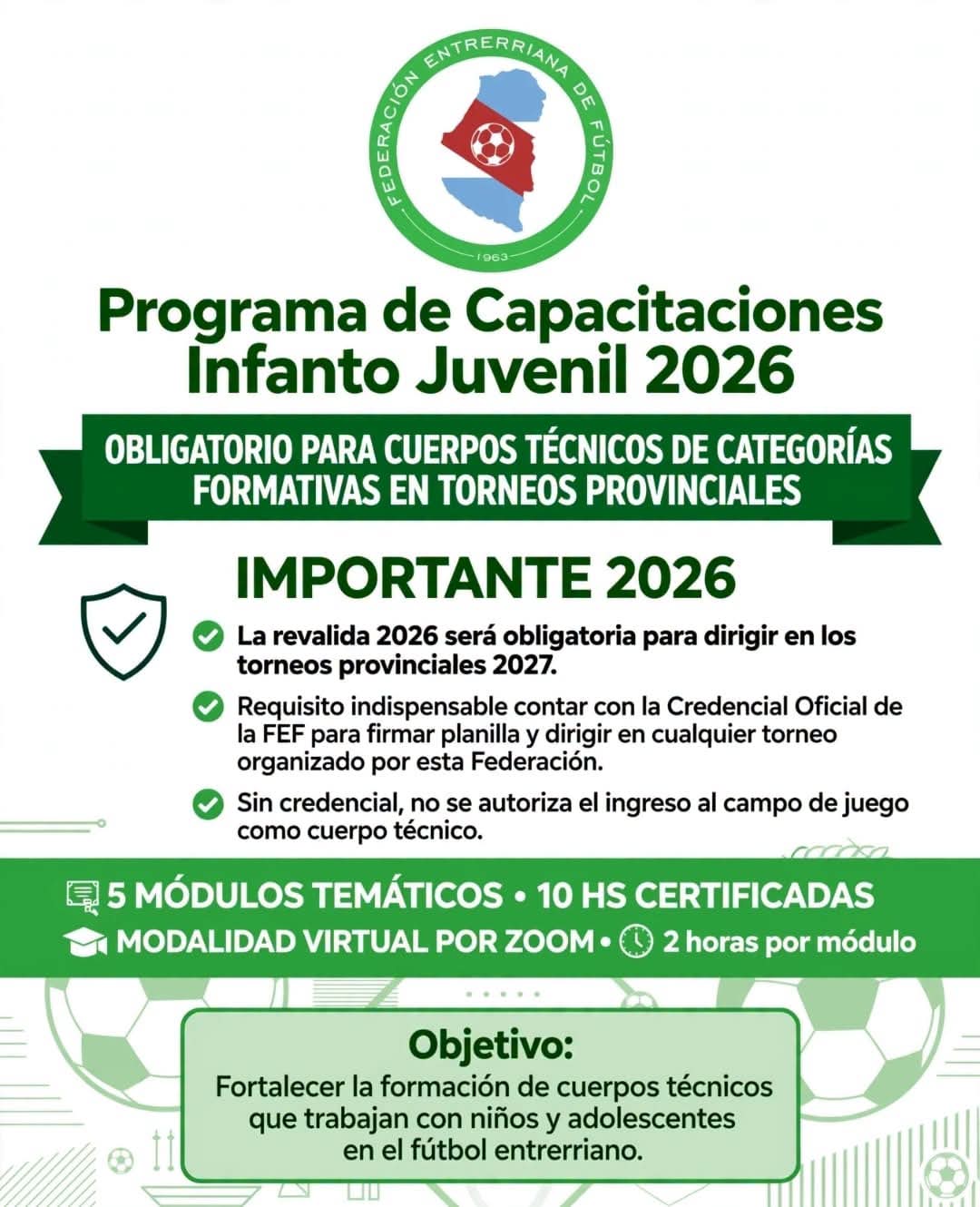 Programa de Capacitaciones Infanto Juvenil 2026
