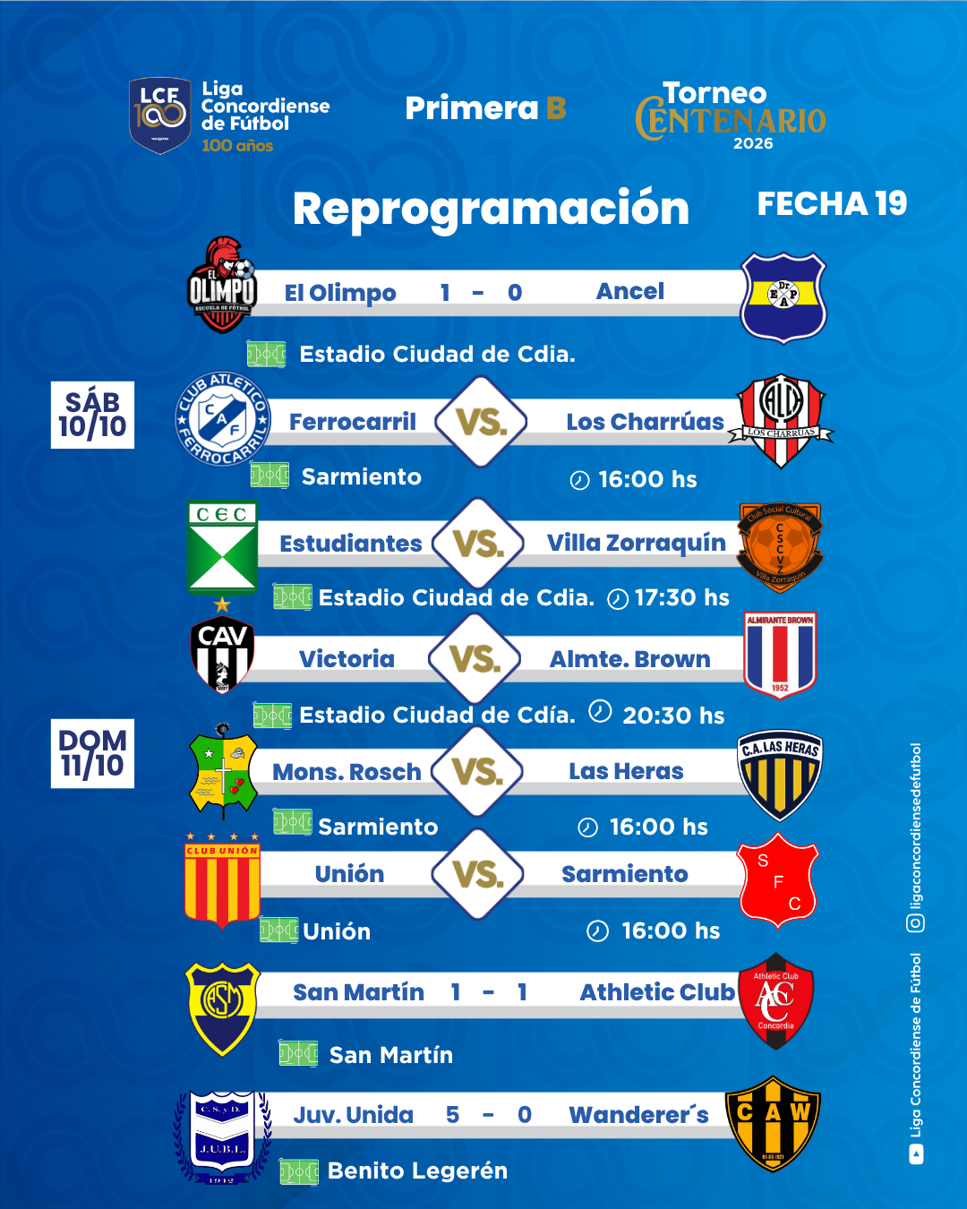 Se completa la decimonovena de la B