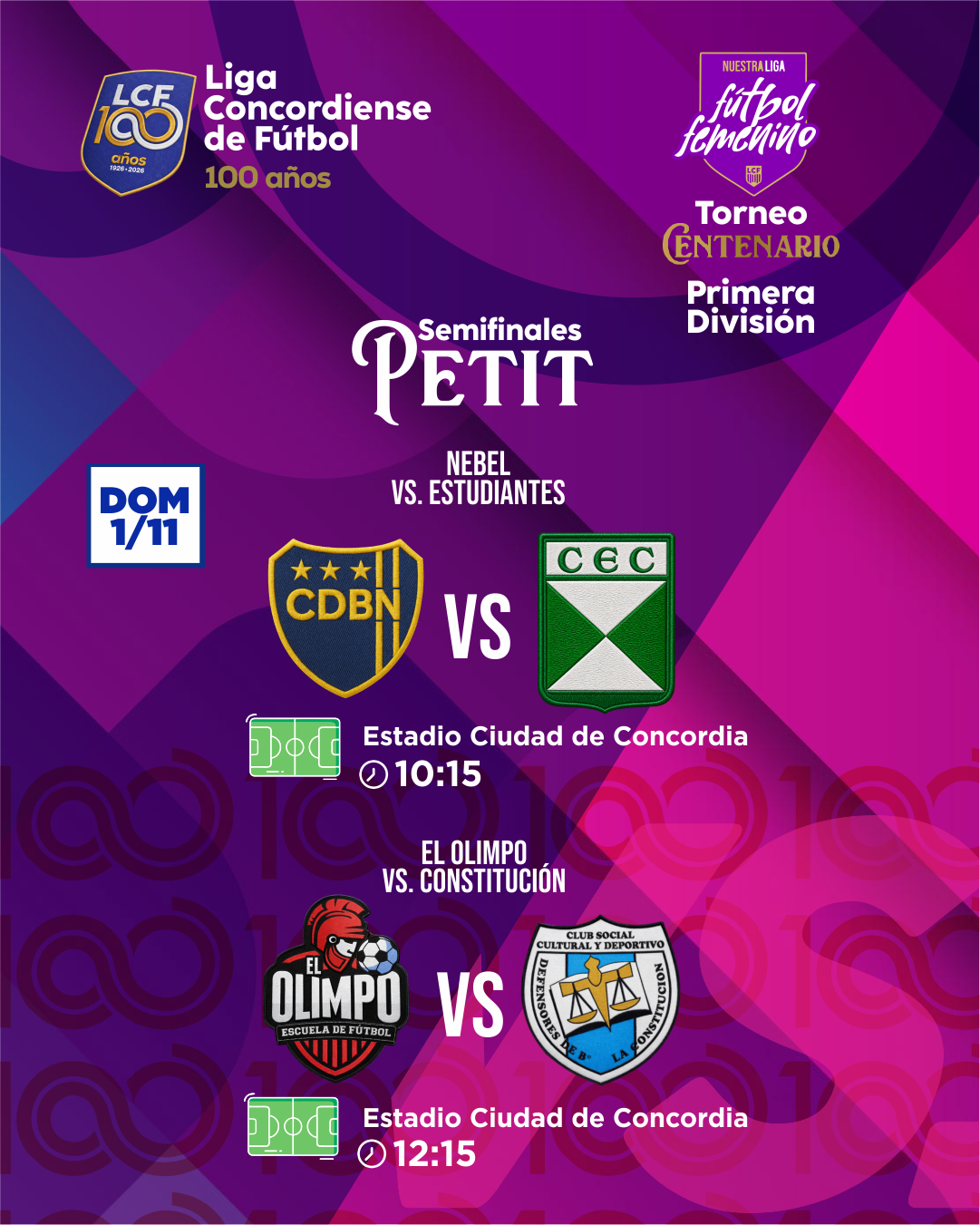 Se juega el Petit del Femenino en el estadio